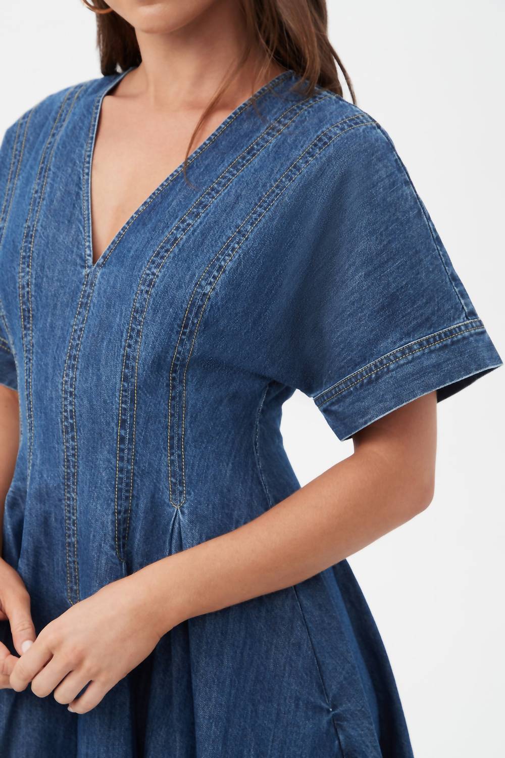Trina Turk Ashe Midi Dress in indigo - women's dress - view 4