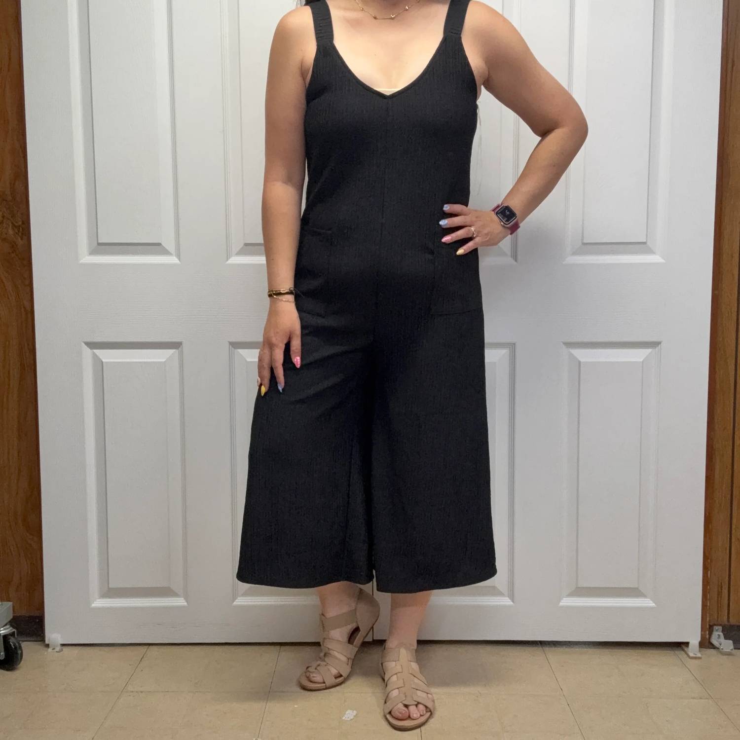 Adora - Wide Leg Crinkle Jumpsuit