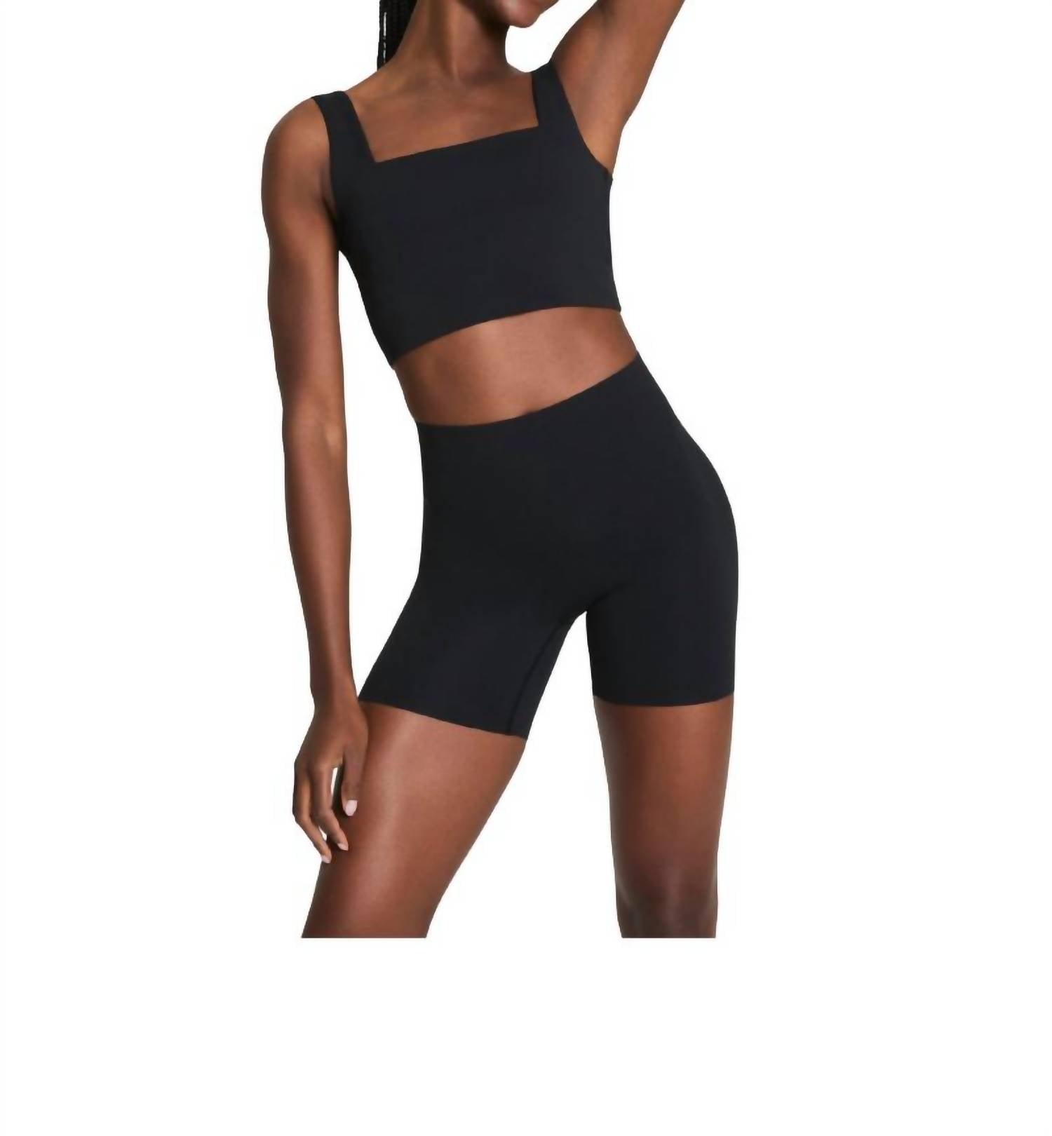 Spanx - Get Moving Cropped Square Neck Shelf Tank Top