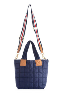 Shiraleah Women's Ezra Mini Tote Cross-body Bag in navy - women's bag