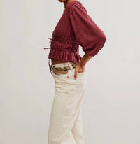 Free People - Lets Go V-neck Blouse