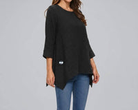 Focus Fashion - Waffle Knit Tunic Top