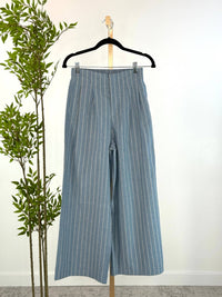 The Korner Women's Karine Pants in blue stripe - women's pants