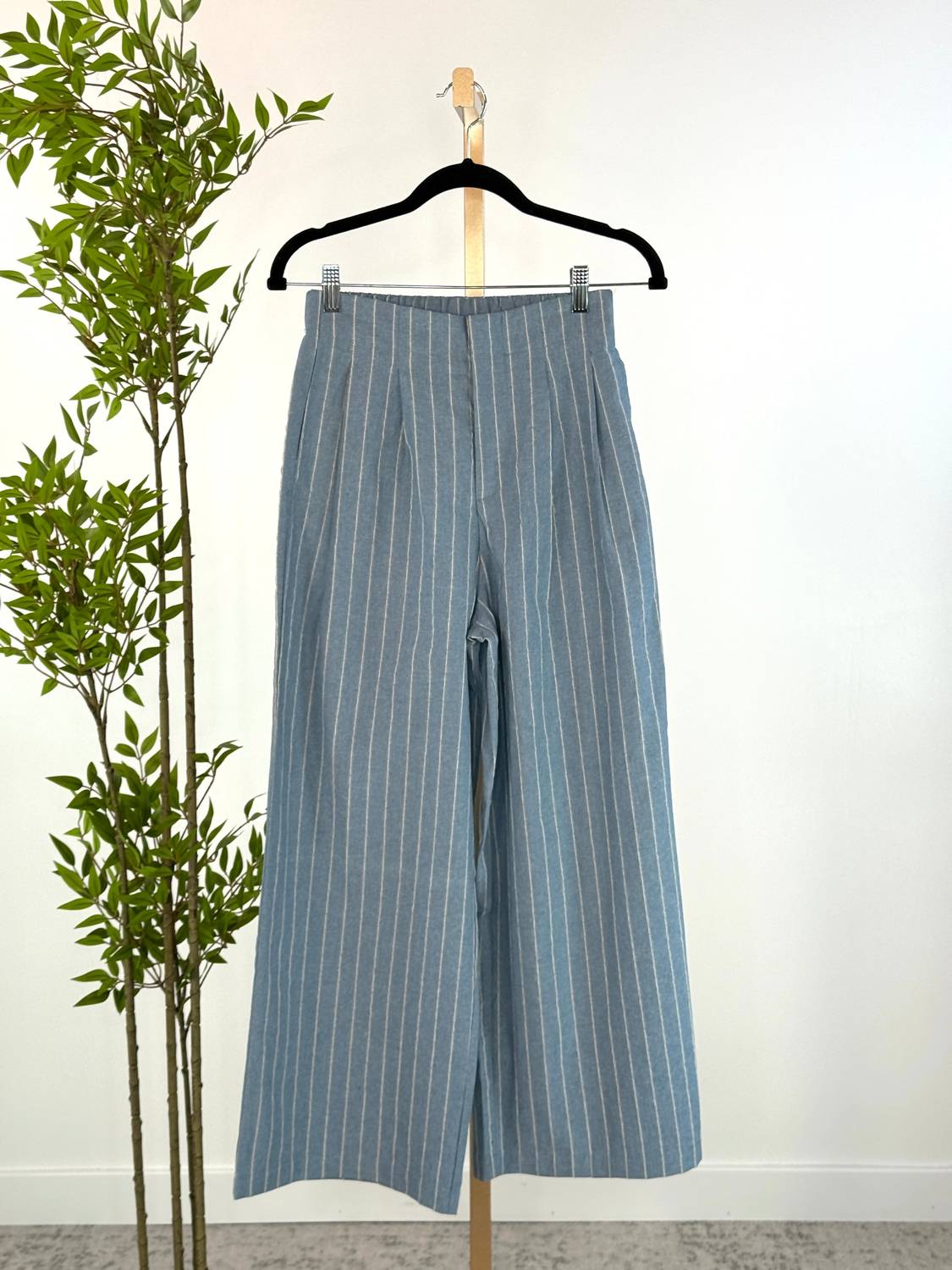 The Korner Women's Karine Pants in blue stripe - women's pants