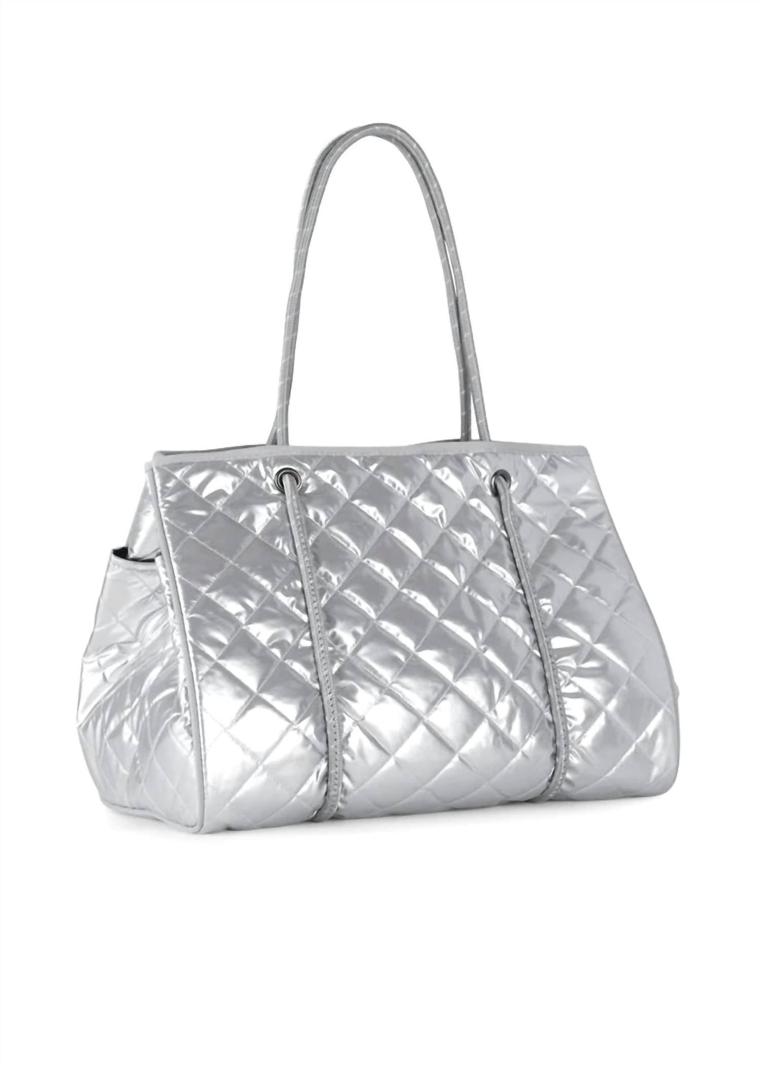 Haute Shore - Women's Shiny Puffer Tote