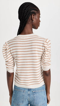 Frame - Ruched Sleeve Cashmere Sweater