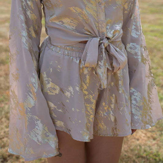 Venti6 - Foiled Dress Short