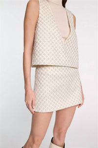DOROTHEE SCHUMACHER Sparkling Statement Mini Skirt in pearl - women's skirt - view 4