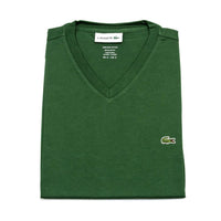 Lacoste - Men's Standard Short Sleeve Pima V-neck Tee