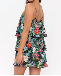 Show Me Your Mumu Suarez Ruffle Dress in jungle mirage print - women's dress - alternate view