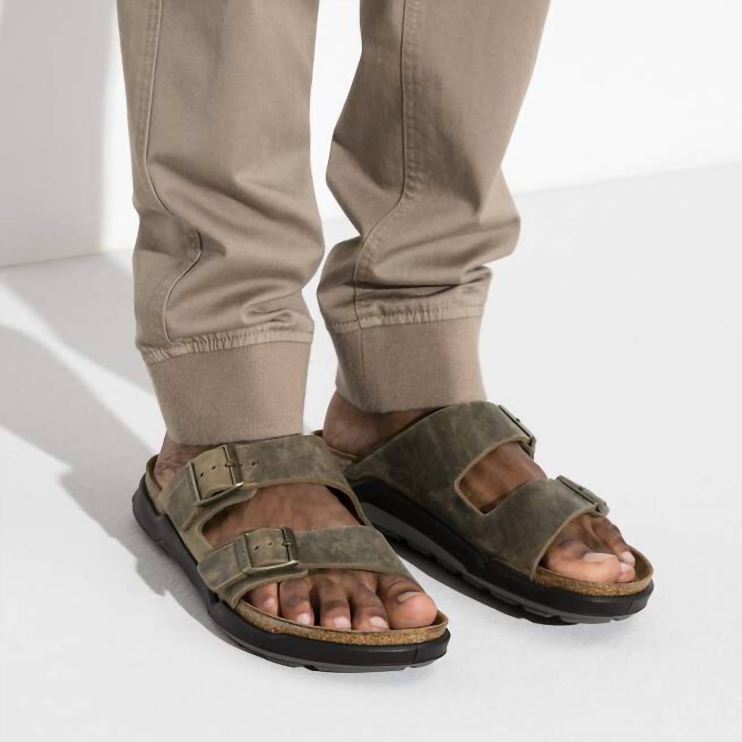 Birkenstock - Men's Arizona Crosstown Oiled Leather Sandals