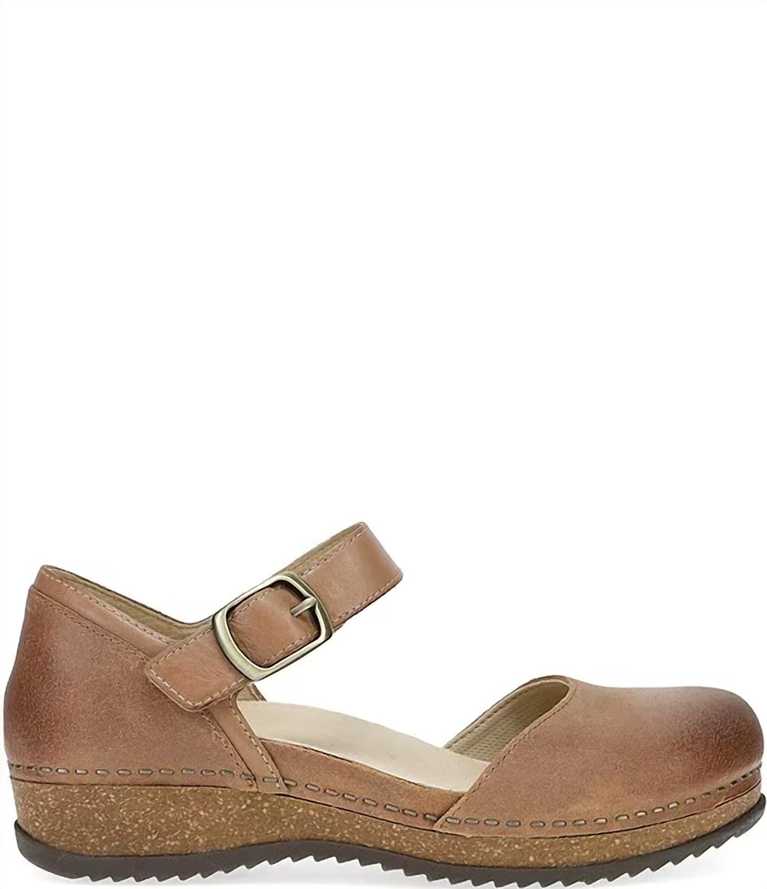 Dansko - Women's Mae Burnished Suede Mary Jane Clogs