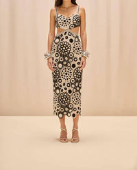 Patbo - Crochet Cut Out Midi Dress