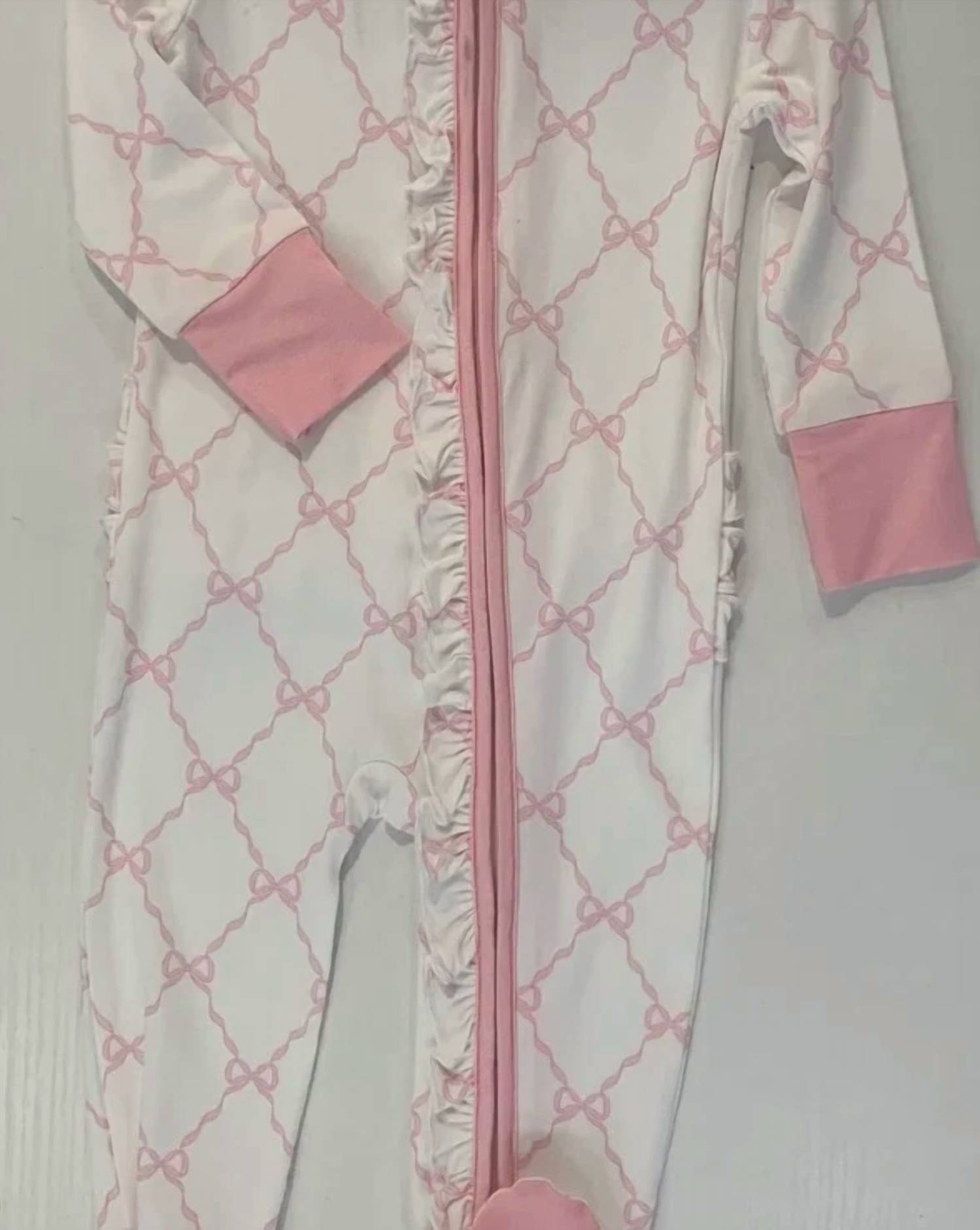 Weisinger Bamboo - Baby Trellis Footie Romper