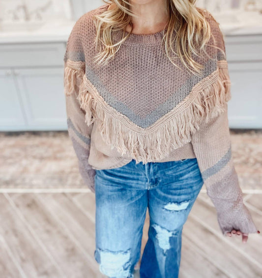 Gigio - Boho Fringe Sweater