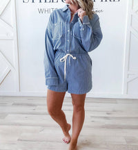 White Birch - Rita Striped Romper