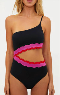 Beach Riot Liora One Piece in electric wave - women's swimwear - view 5