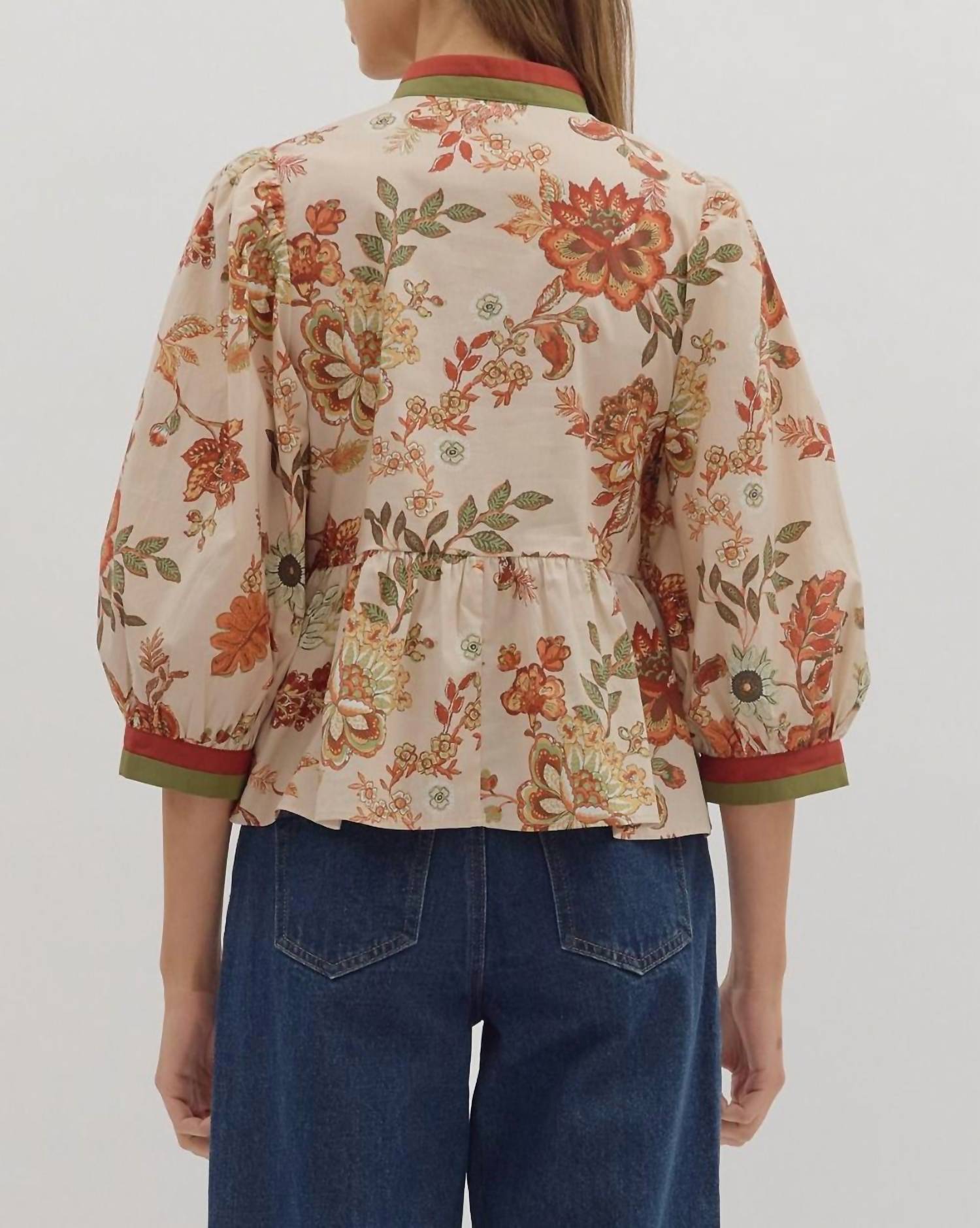 Entro - Winter Floral Top