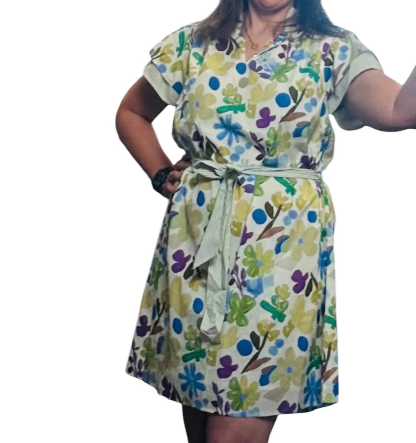Umgee - Floral Belted Mini Dress