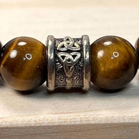 Faire - Unisex - Genuine Tiger's Eye Bracelet with Trinity Knot
