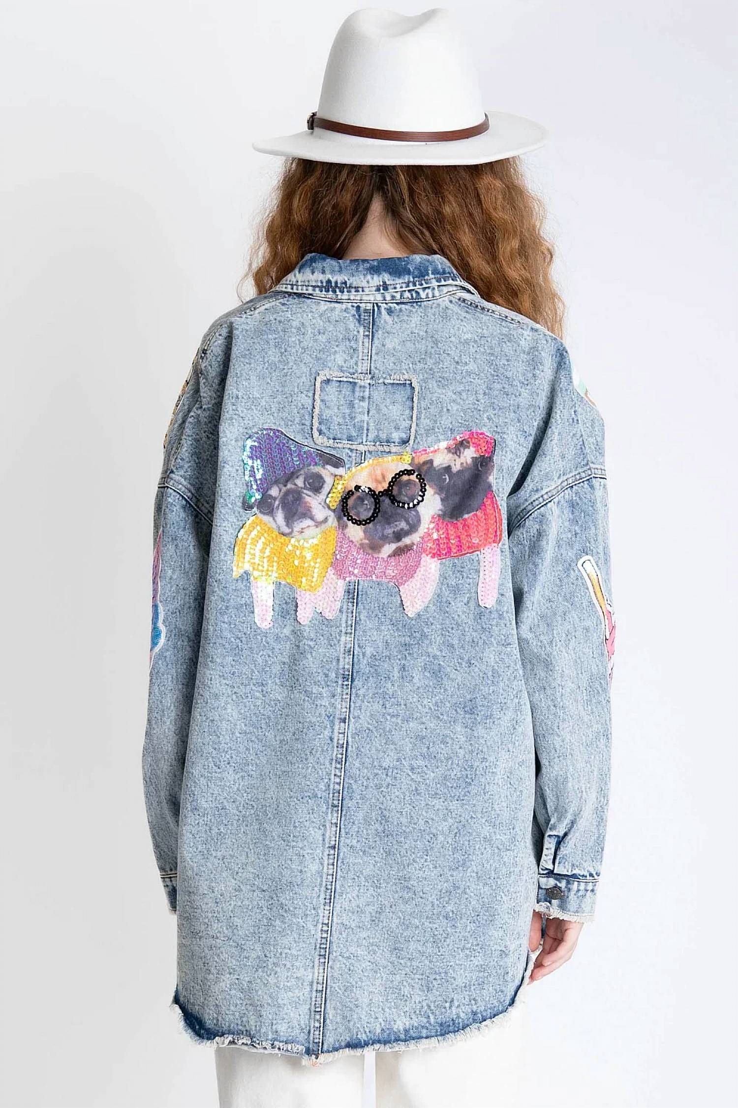 Blue Velvet - Making Memories Denim Shacket