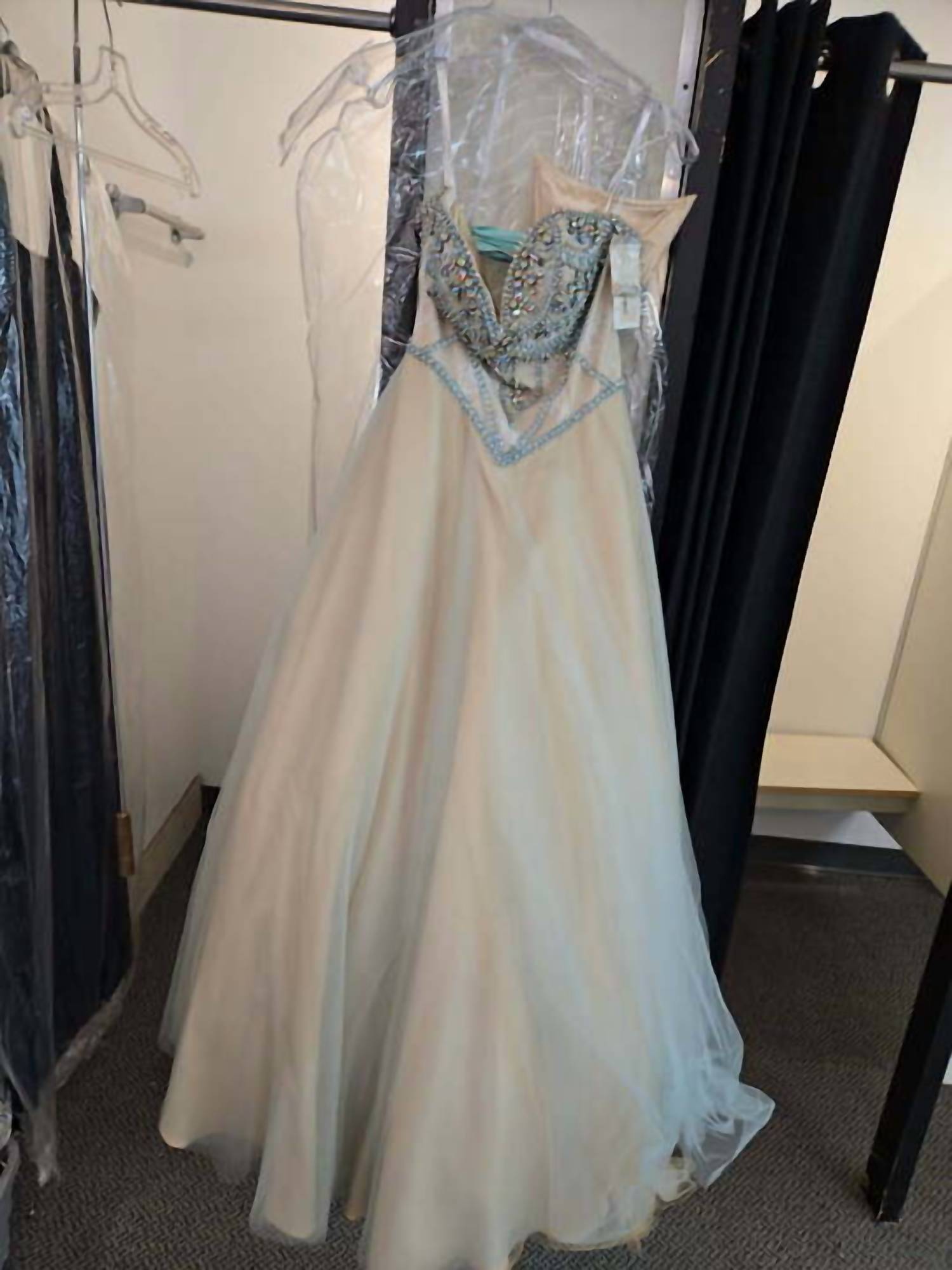 Karishma Creations - Women's Elegant Beaded Corset Formal Gown