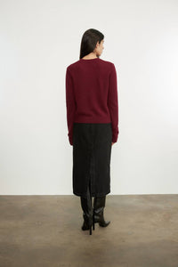 Enza Costa - CASHMERE EASY LONG SLEEVE CREW TOP