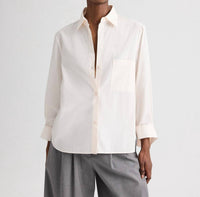 TWP Next Morning Shirt in sheer pink - women's shirt