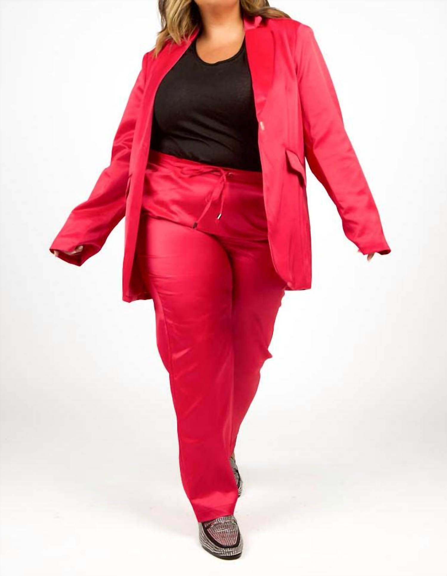Geegee - Two Piece Set Jacket And Pants - Plus