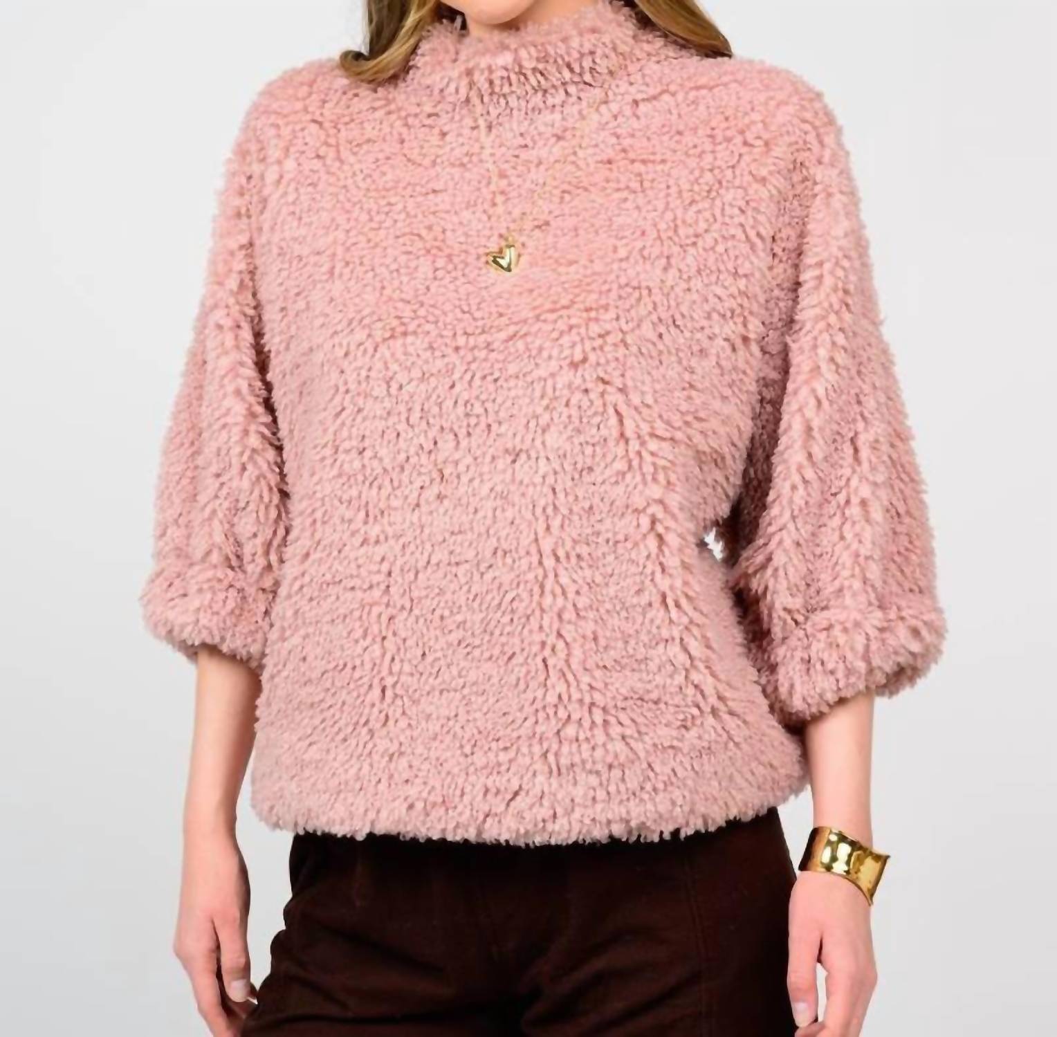 Ivy Jane - Shaggy Fur Popover Top