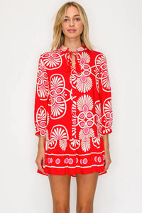 Meet Me In Santorini - Festival Medallion Short Dress