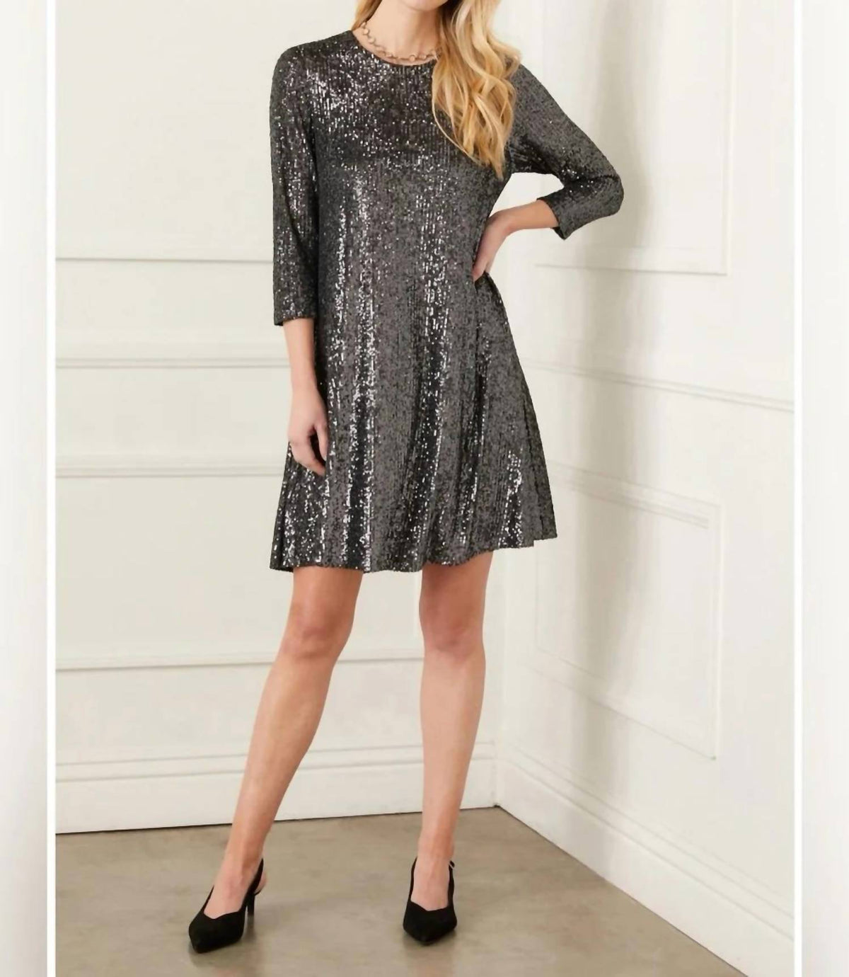 Karen Kane - Sequin Swing Dress