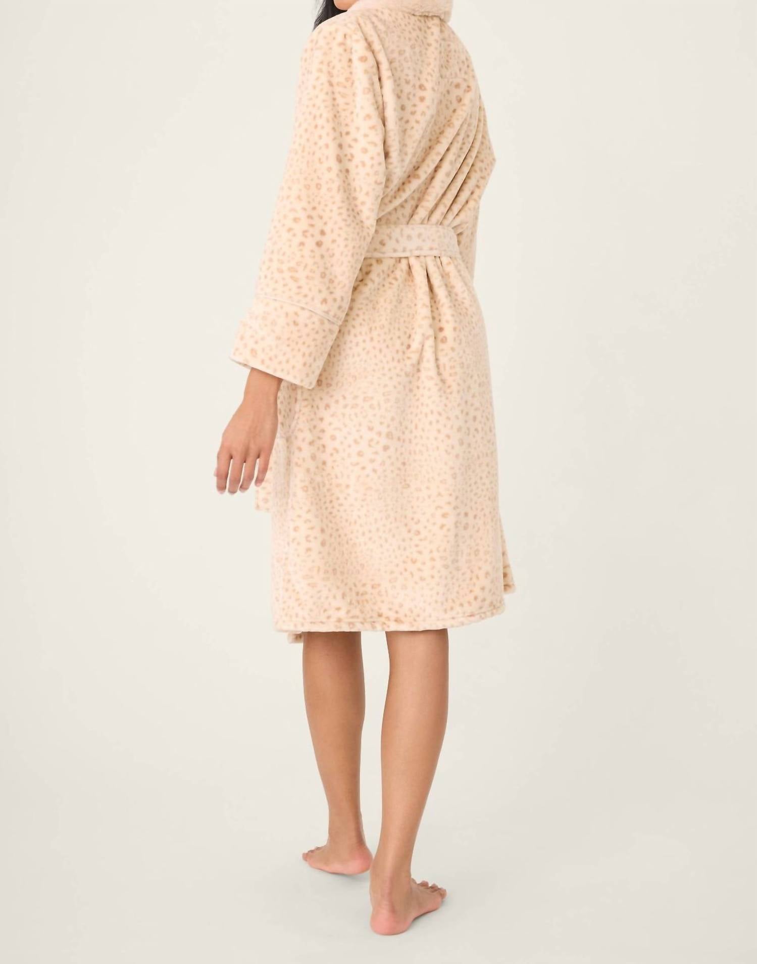 Pj Salvage - Luxe Plush Leopard Print Robe