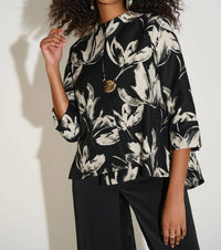 Joseph Ribkoff - Floral Jacquard Swing Jacket