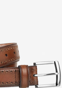 Johnston & Murphy - Men's Perfed-edge Leather Belt
