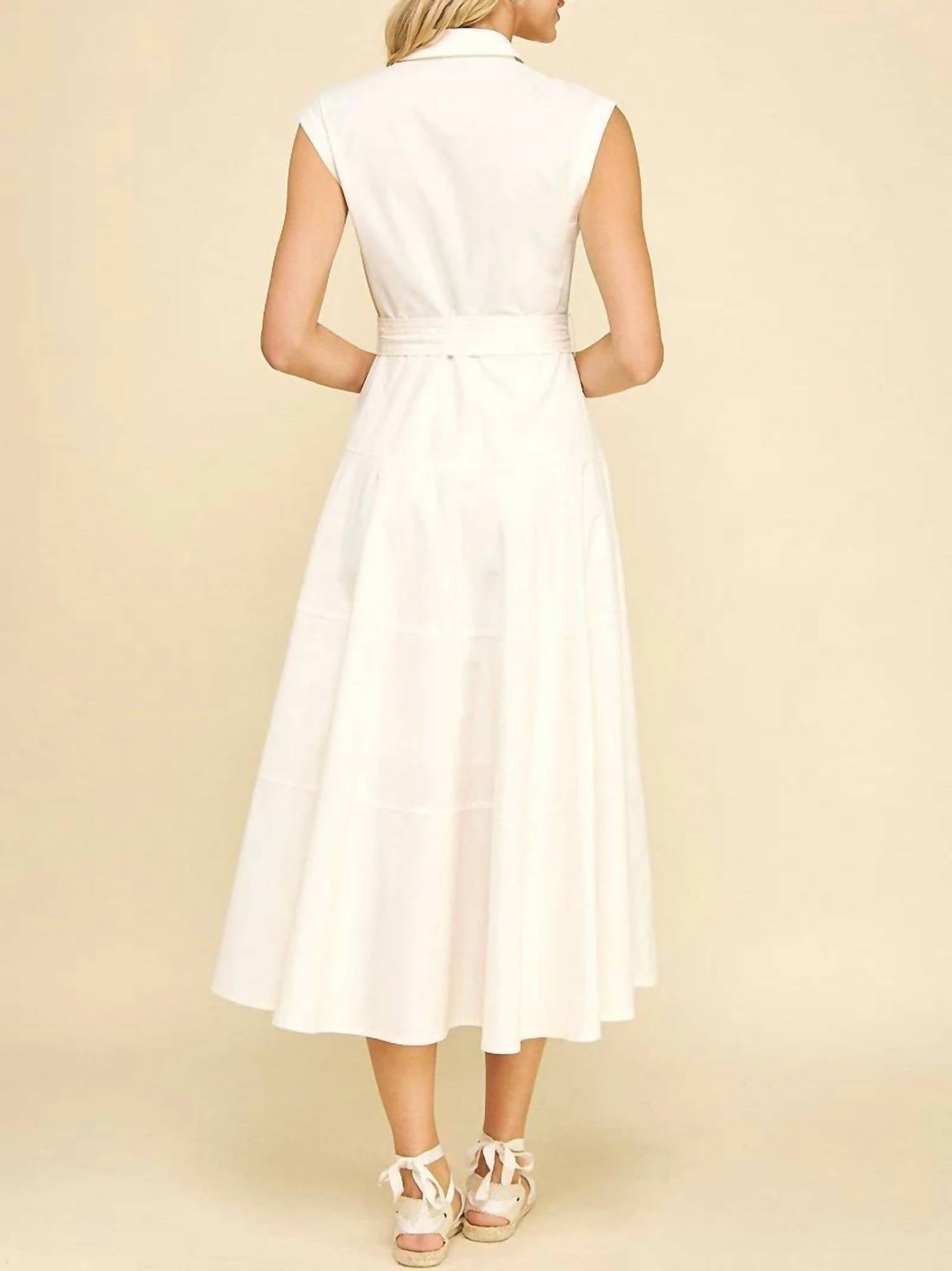 Pinch - Hayes Sleeveless Button-Front Shirt Dress
