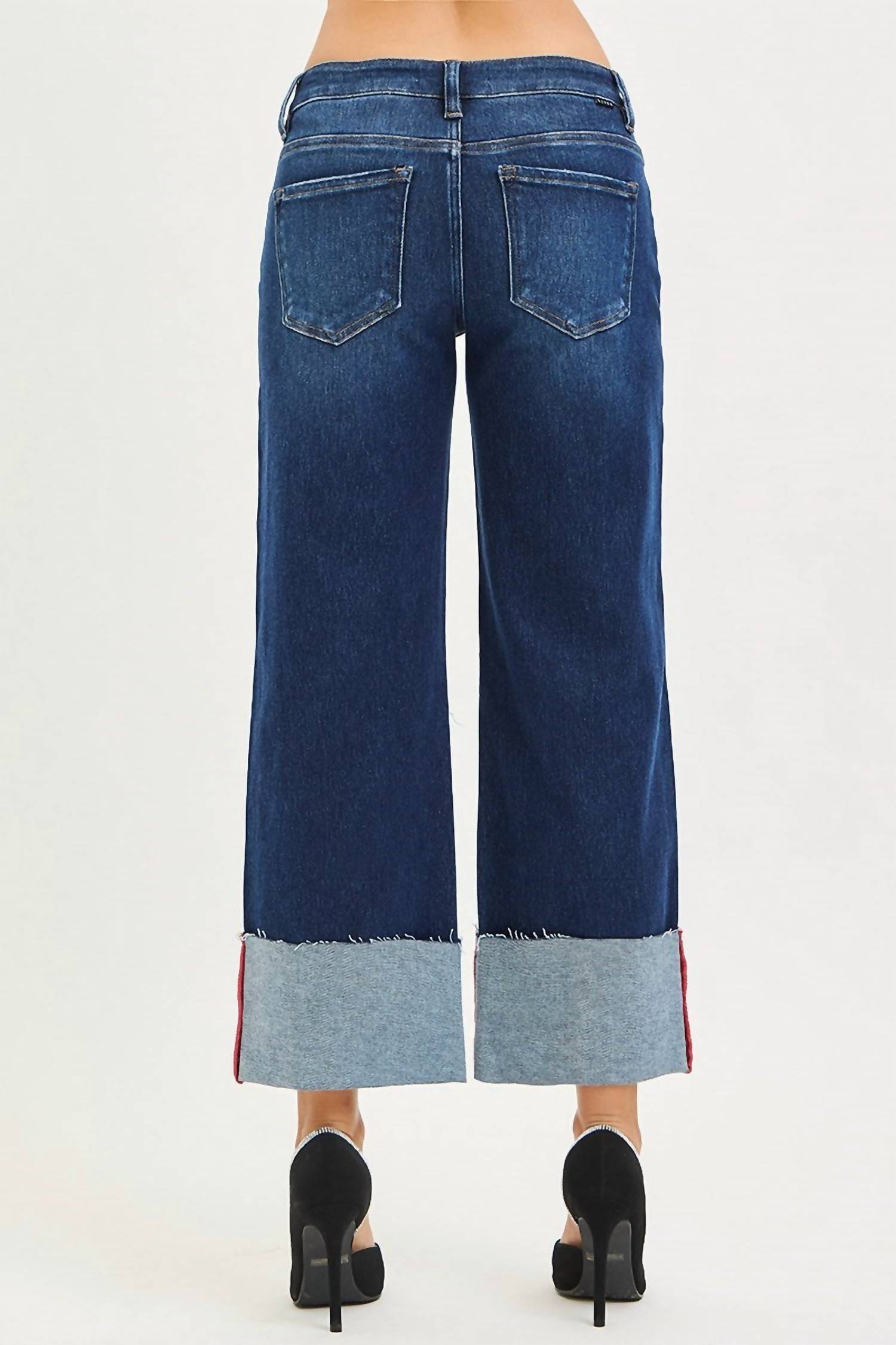 Risen - Tummy Control Cuffed Jeans