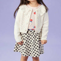 Tea Collection - Collared Pointelle Cardigan