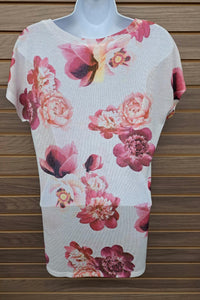 Avery Apparel - Women's Light Floral Short Sleeve