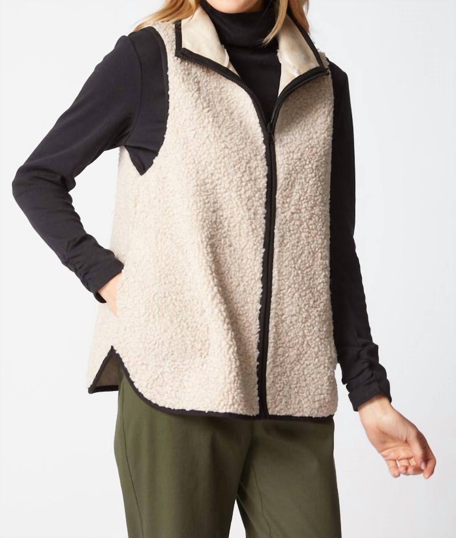 Habitat - Reversible Sherpa Faux Suede Vest