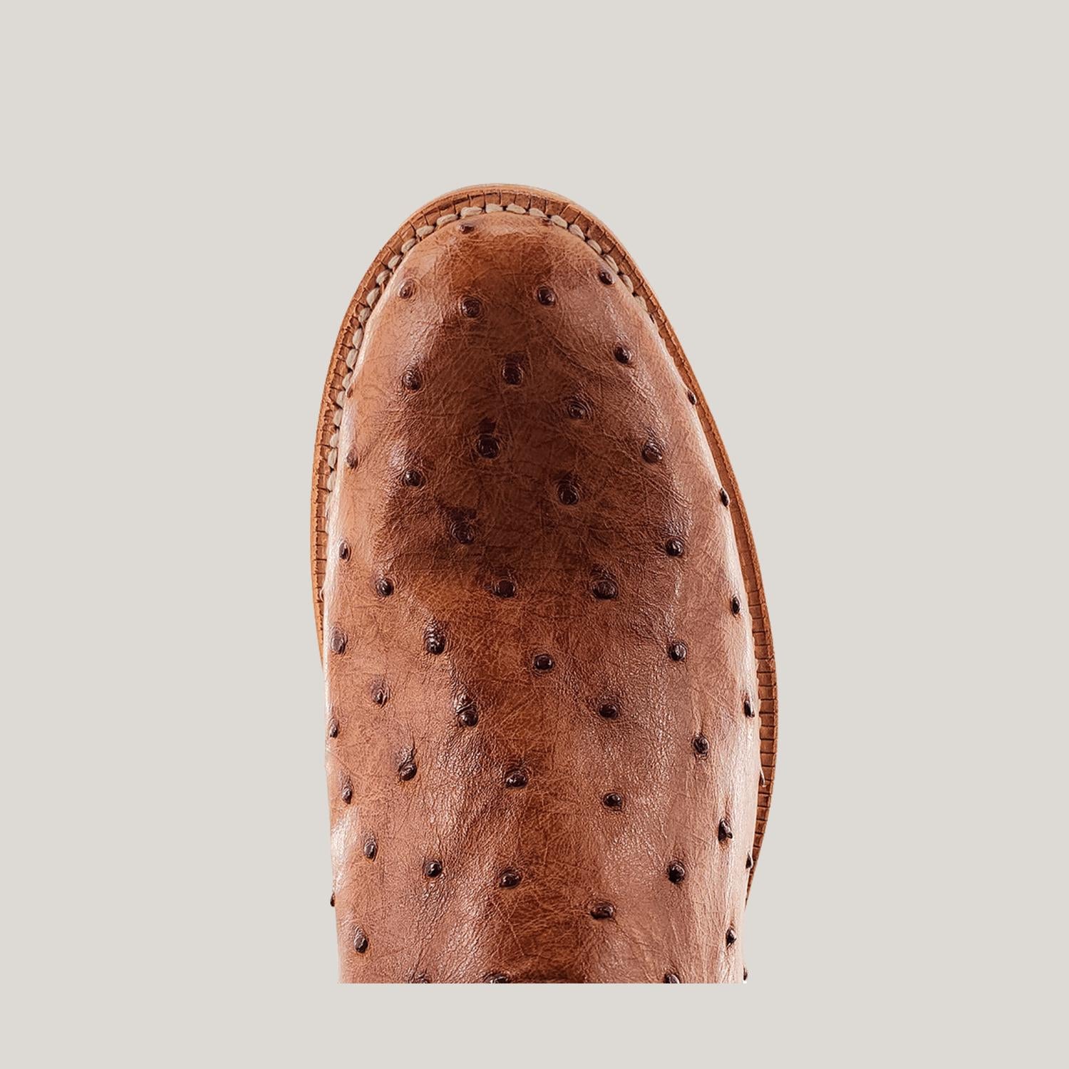 R Watson Boots - Men's Full Quill Ostrich Roper Boots