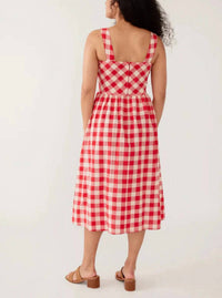 Mata Traders - Nikita Wide Strap Midi Dress