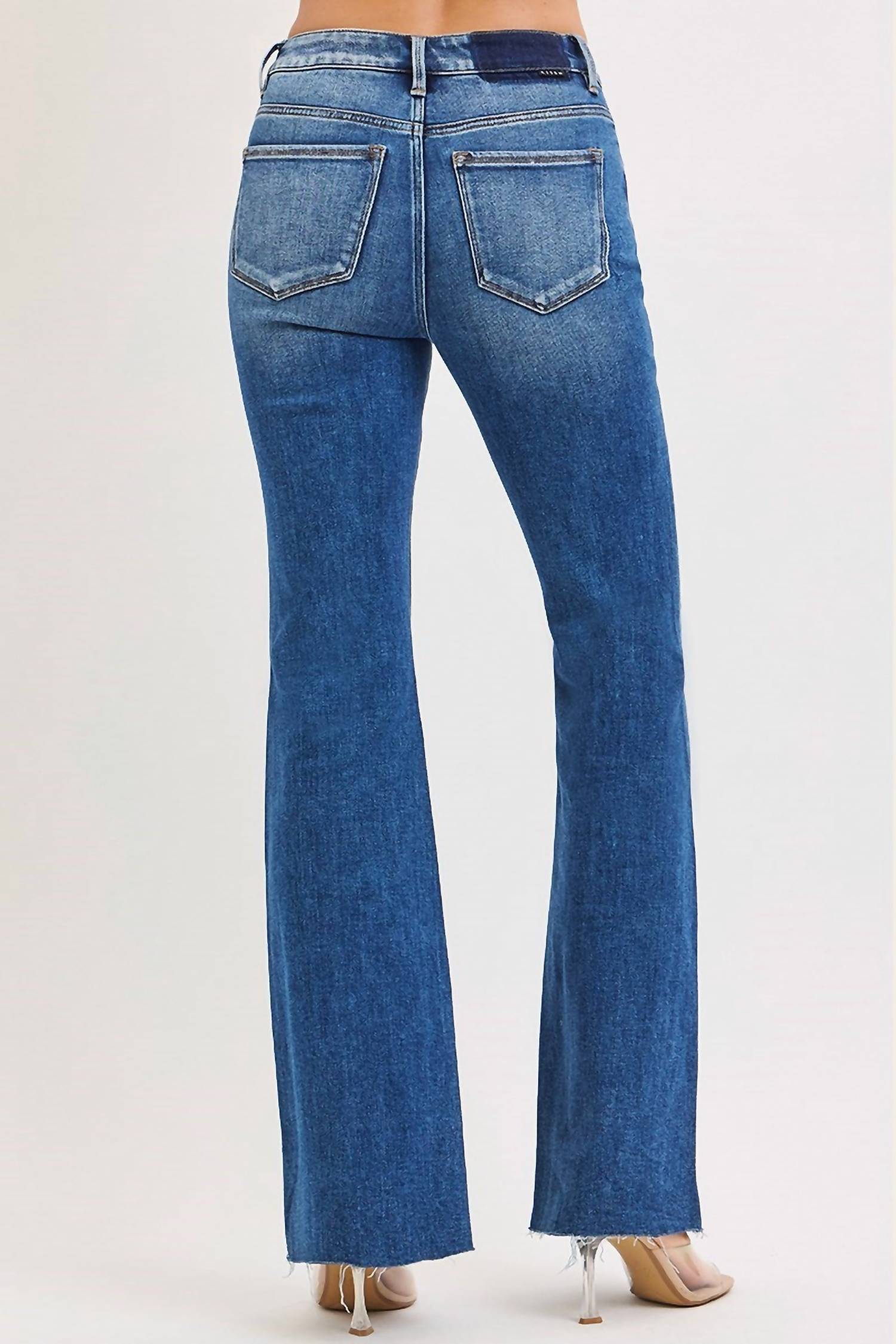 Risen - Southside Raw Cut Hem Flare Jeans