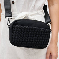 Sol And Selene - Women's Inspiration Woven Neoprene Crossbody Bag