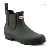 Hunter - Womens Original Chelsea Slip-On Rubber Ankle Welly Rain Boots