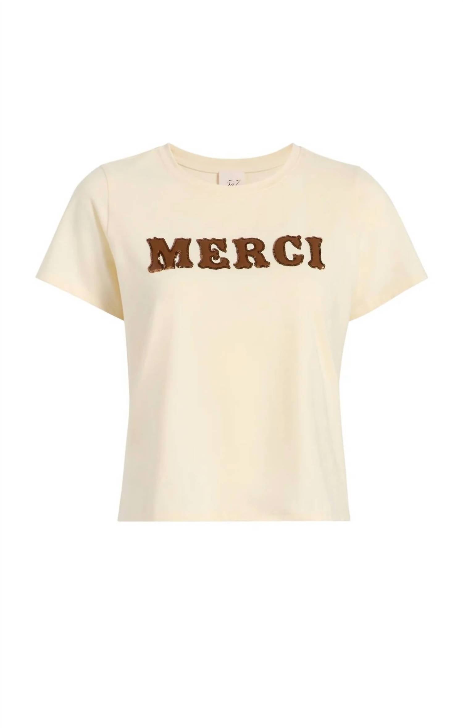Cinq A Sept - Leather Merci Tee