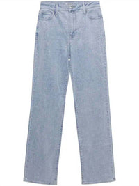 SIMKHAI Liam High Rise Straight Leg Jeans in indigo - women's jeans - view 4