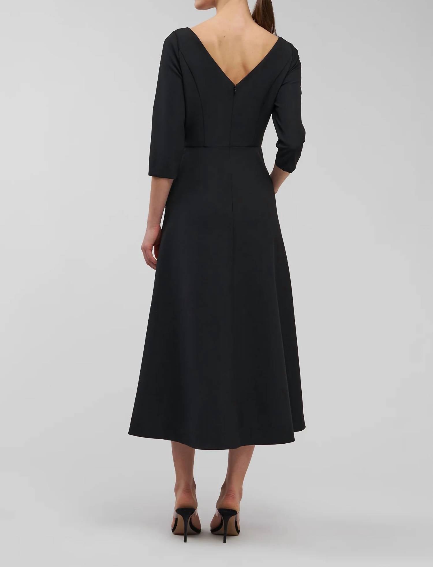 Kay Unger - Greta Floral Embroidered Midi Dress