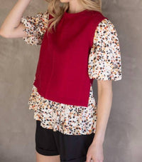 Voy - Wild Side Textured Knit Top