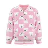Lola + The Boys - Kid's Fuzzy Reversible Bomber Jacket